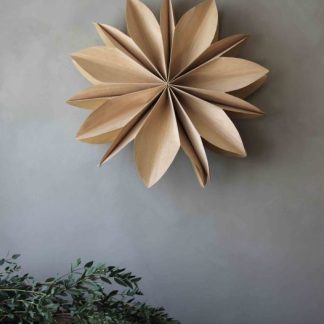 Majas Cottage wood snowflake dia 50cm -60%